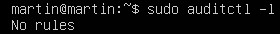 Ingen regler auditd
